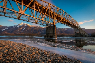 Agassiz Bridge with Mt. Cheam in the background